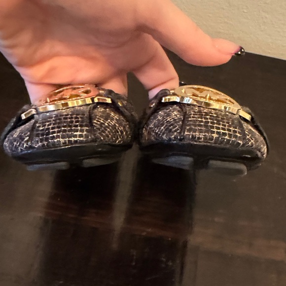 Michael Kors Black and Gold Ballet Flats - Picture 6 of 6